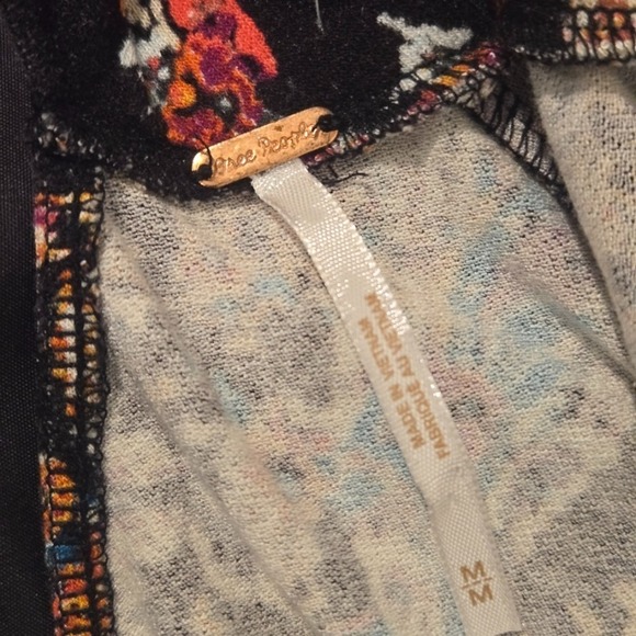 Free People Open-Back Dress With Tie Sleeves Size Medium 90s Y2K vibes Festival - Picture 3 of 8